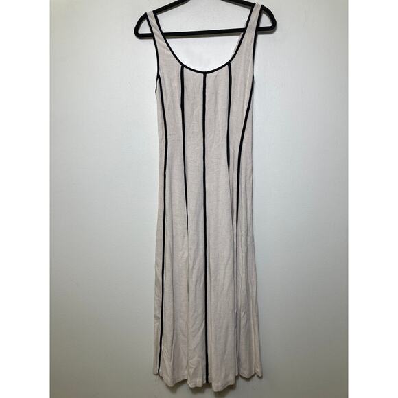 Illa Illa Cream and Black Seam Dress Sz S - Picture 1 of 2